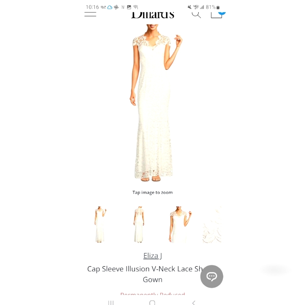 ELIZA J cap sleeve dress